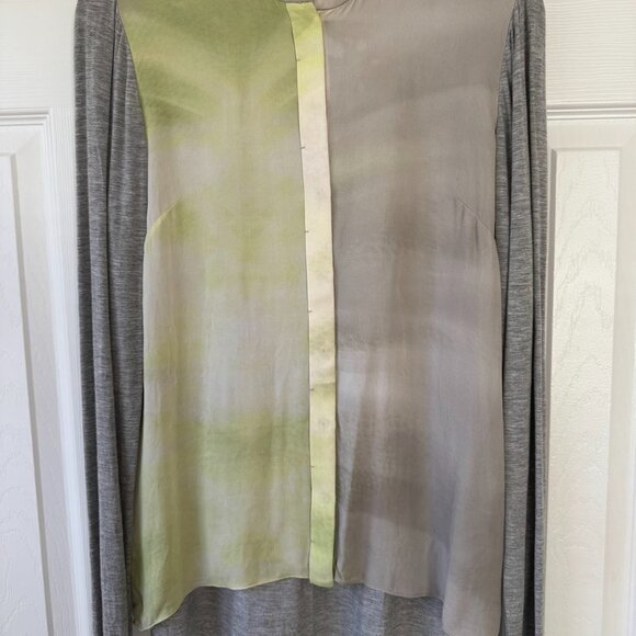 Elie Tahari Light Gray Blouse - Picture 6 of 8
